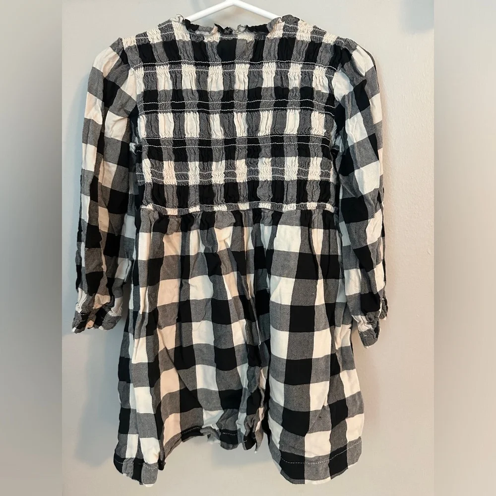 Hanna Andersson Smocked Gingham Long Sleeve Dress